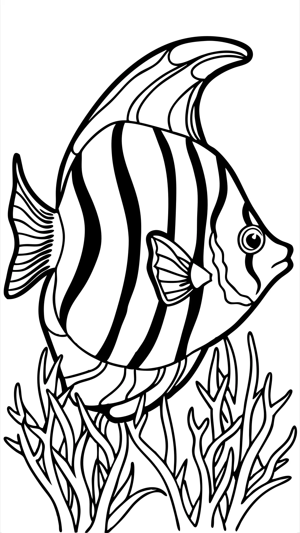 angelfish coloring pages